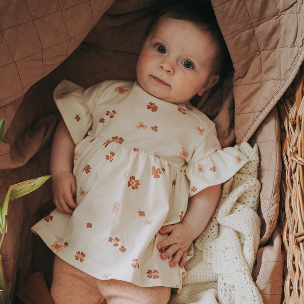 Poibi Baby Dress SS - Print Clover