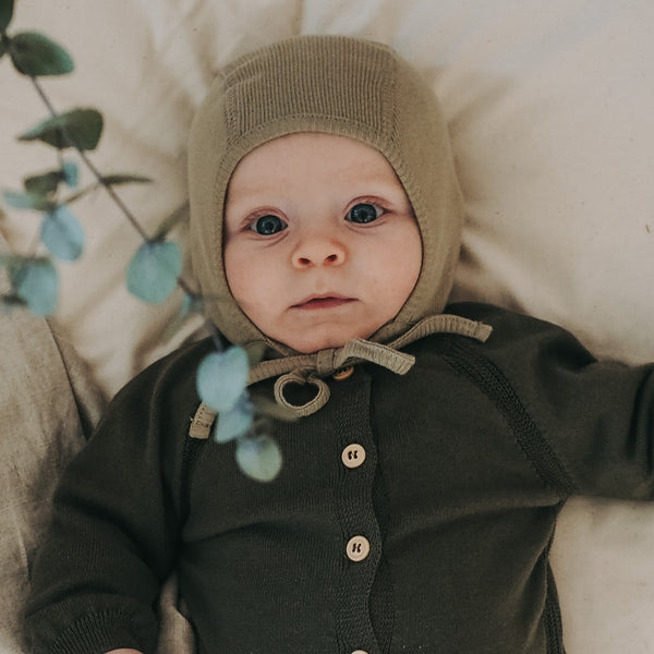 Pobari Baby Helmet - Moss