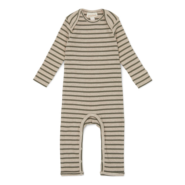 Pohise Baby Jummpsuit - Striped Forest