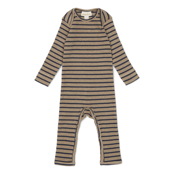 Pohise Baby Jummpsuit - Striped Midnight