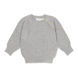 Pokopa Baby Pullover - Light Grey Melange