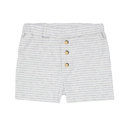 Poigor Shorts - Striped Light Grey