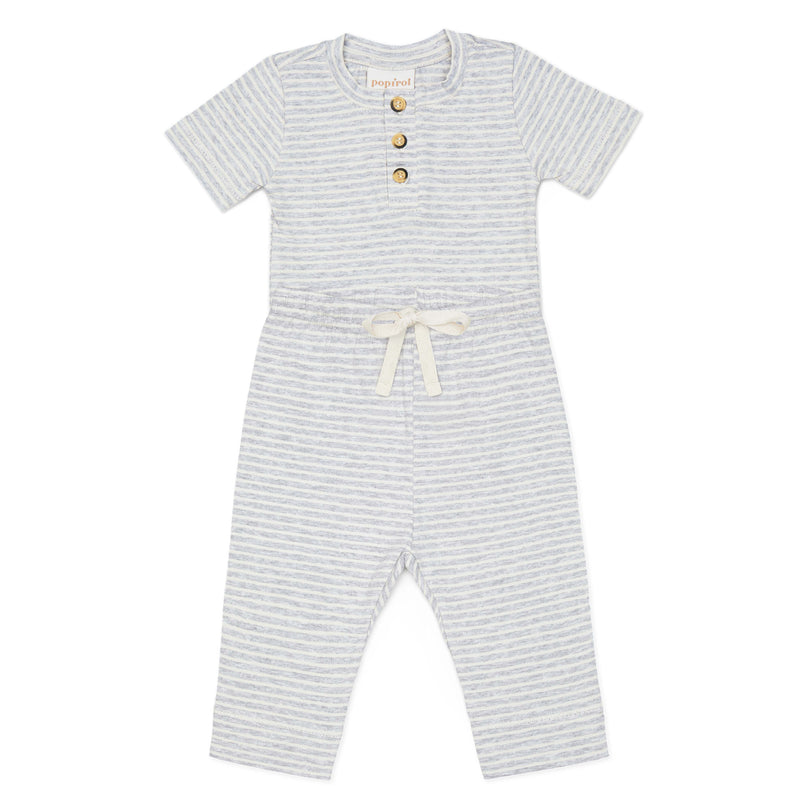 Poclio Baby Pants - Striped Light Grey